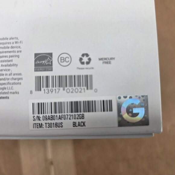 Google Nest 3rd BlackGeneration Learning Programmable Thermostat Kit T3016US A+ - Picture 9 of 16